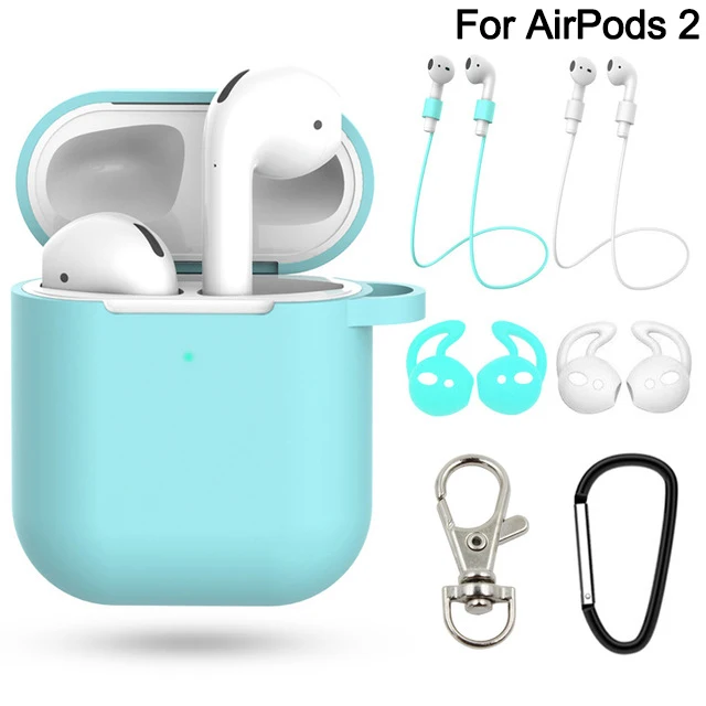 2 Mint Green Set 7 шт./компл. идеальный чехол для airpods 2 для airpods pro 3 Earpods чехол для IPad air стручки pro funda для airpod Чехол чехол Аксессуары - Цвет: 2 Mint Green Set