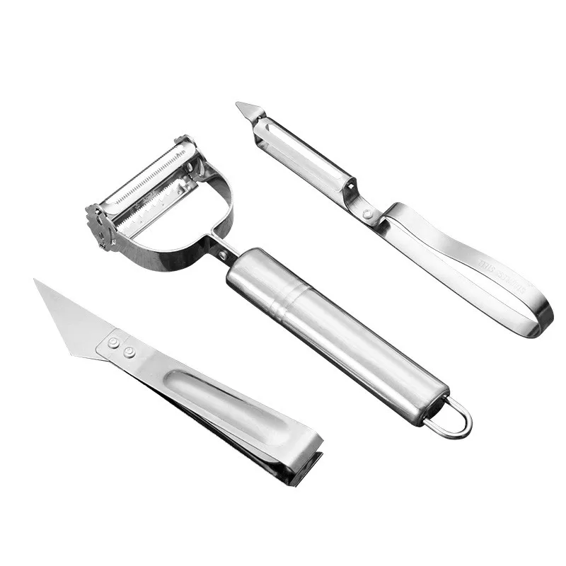 3 шт. Овощечистка из нержавеющей стали резак слайсер для моркови картофеля дыни