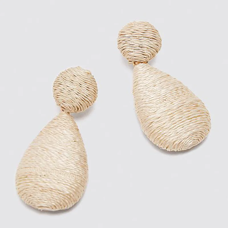 

Set Big Handmade Drop Earring 2020 Earrings Set DIY Fashion Jewelry Winding Earrings For Women Bohemian Earrings