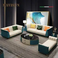 Italian Designer Bedroom Lazy Leisure Sofa Upholstered Sectional Sofa Couch With Ottoman Small Apartment Household Furniture