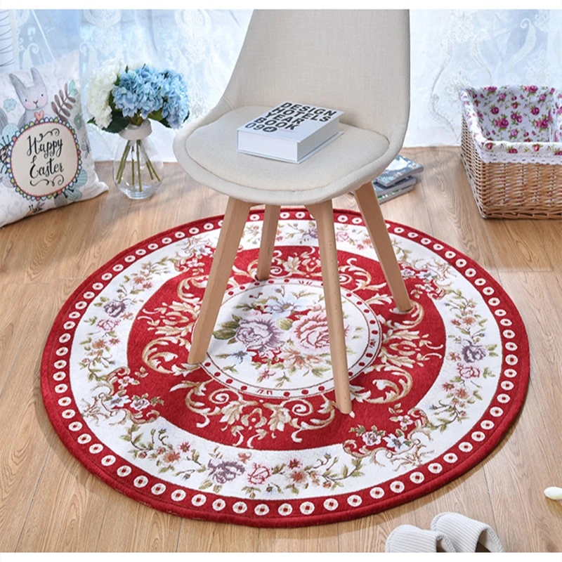 jacquard home living room carpet floor decor round rug sofa chairs area mat luxury bedroom alfombra tapetes diam 80100120cm free global shipping