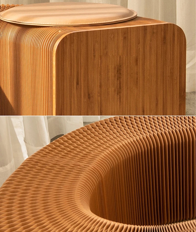 3 человек креативная складная крафт табурет из бумаги Nordic стол стул Гостиная