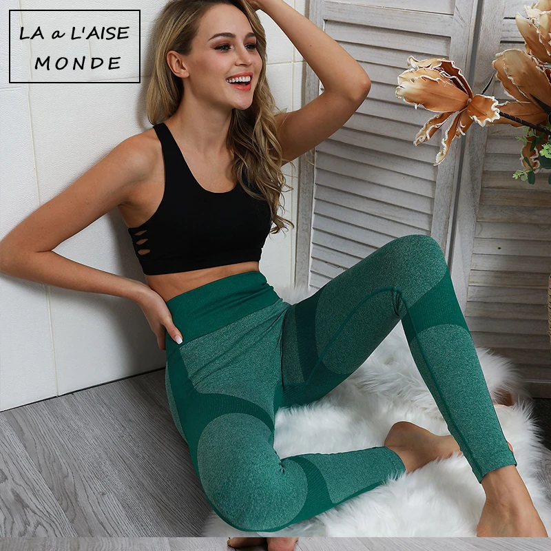 Спортивные Женские легинсы Vital бесшовные для фитнеса йоги с высокой талией