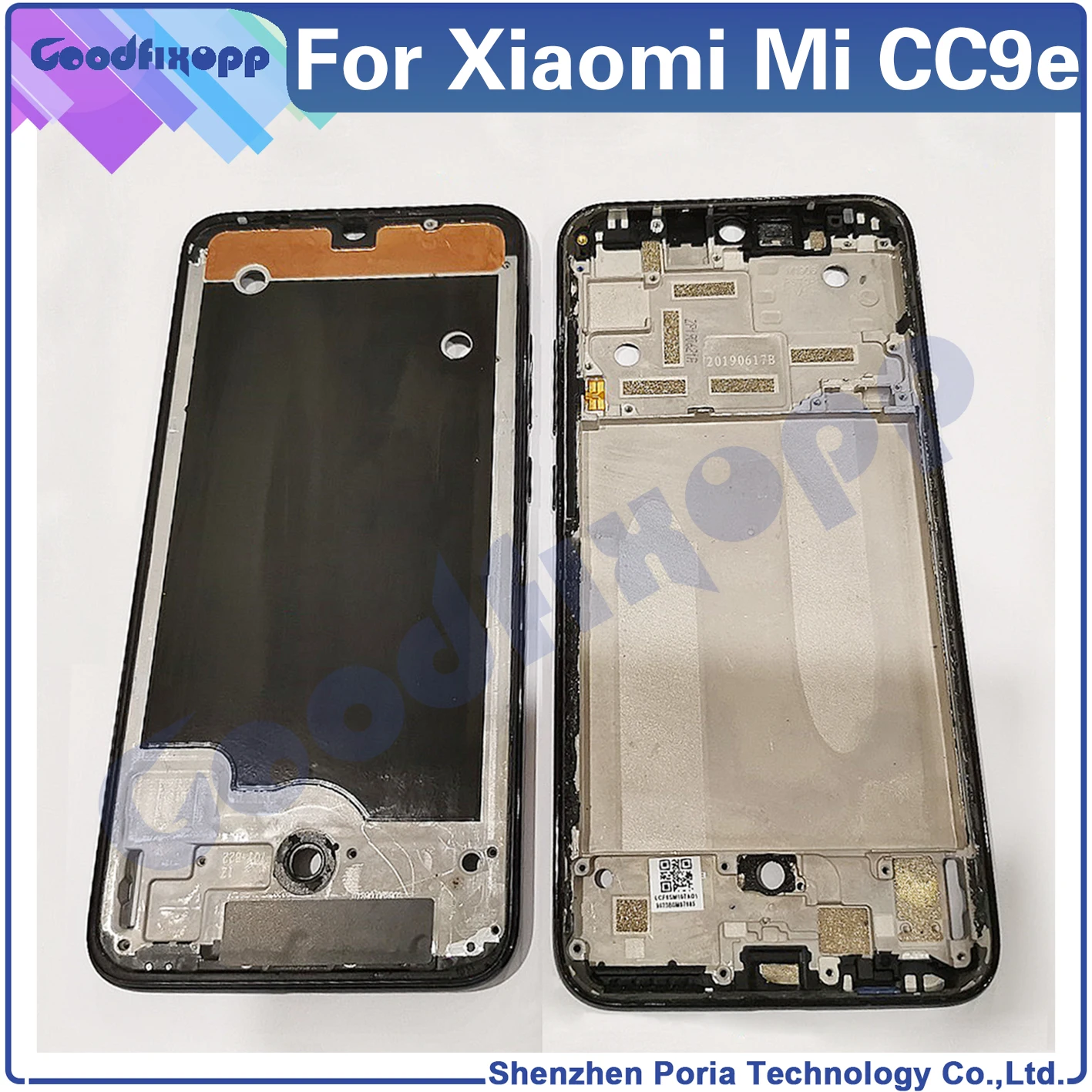 

For Xiaomi Mi CC9E Media Case Front Frame , Middle Bezel Frame , LCD Screen Support Front Frame