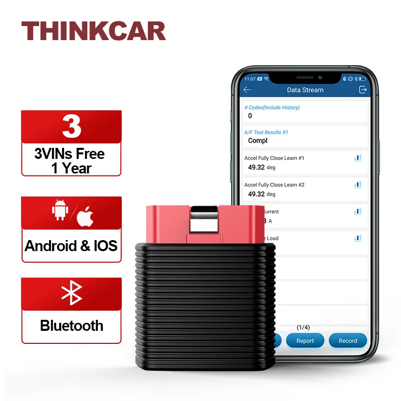 【2500NEWYEAR】THINKCAR 2 полная система ThinkDriver Bluetooth-совместимый OBD2 сканер для iOS Android