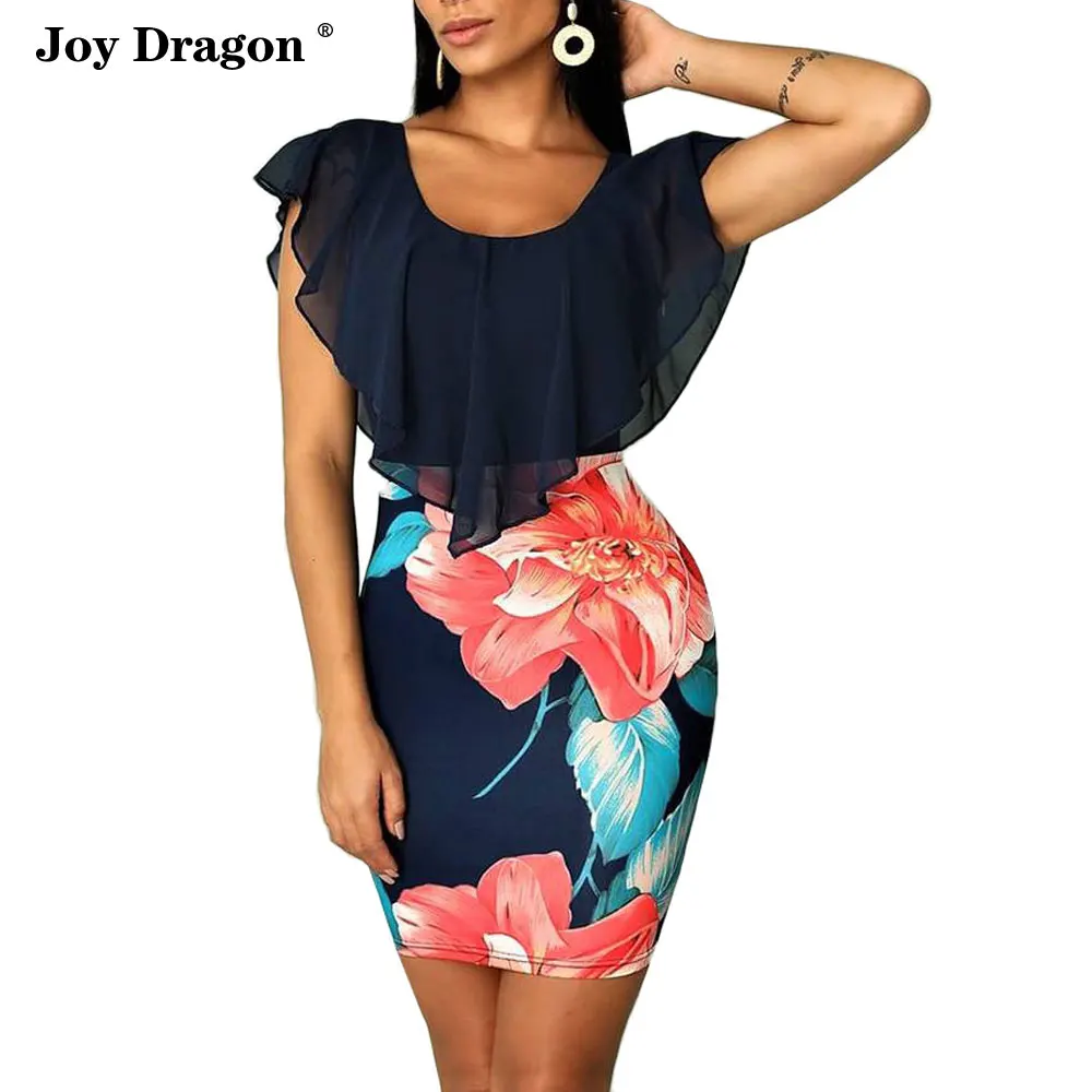 

Women Dresses New Arrival 2020 Vetement Femme Vestidos Mujer Verano Sukienki Plus Size Sukienka Mini Vestido Cortos Floral Dress