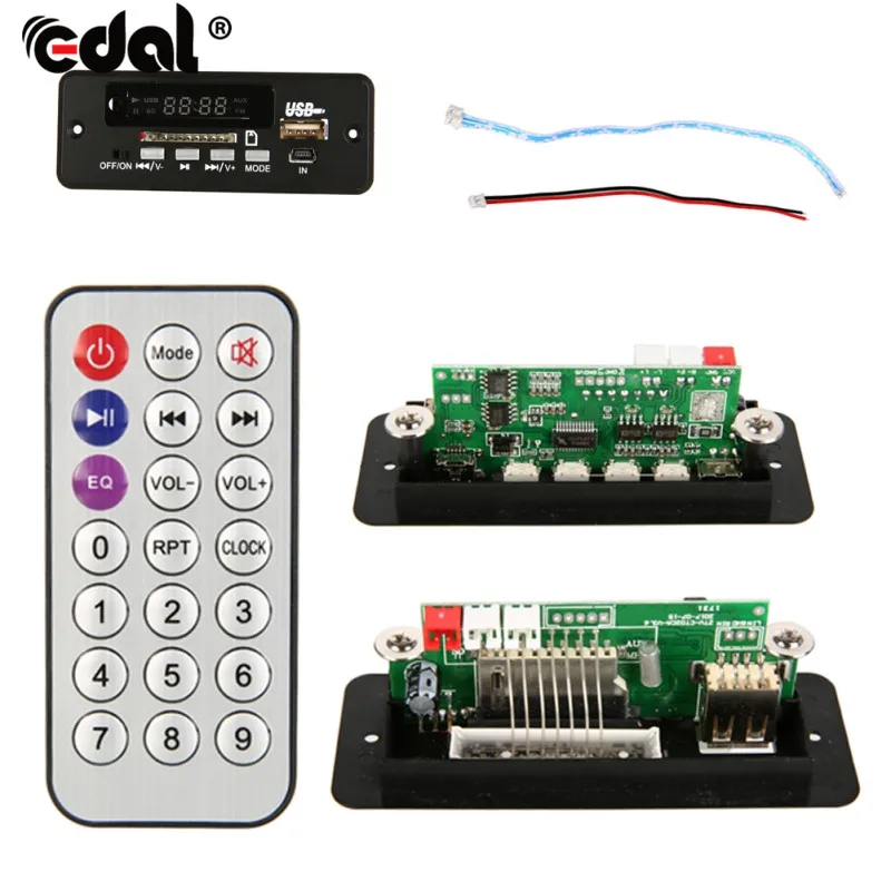 Беспроводной MP3 плеер декодер плата аудио модуль USB TF радио для автомобиля