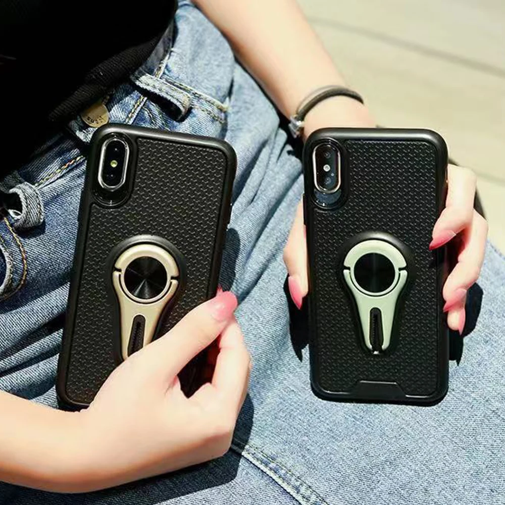 Case For Huawei P30 Lite Pro Mate20 Phone Shockproof Air Vent Mount Magentic Ring Holder Honor 10 | Мобильные телефоны и