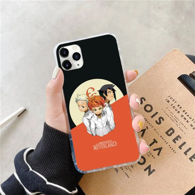 

Anime The Promised Neverland Coque Phone Case for iPhone 11 12 mini pro XS MAX 8 7 6 6S Plus X 5S SE 2020 XR
