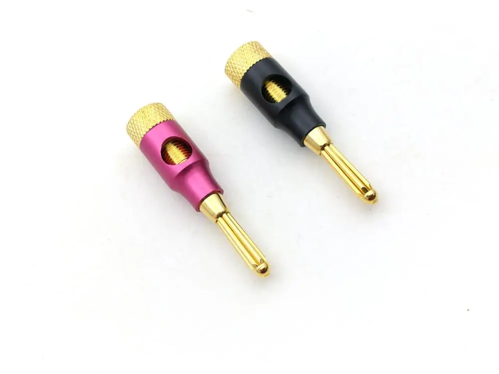 2 шт. позолоченные медные коннекторы для банановых вилок 4 мм | Обустройство дома