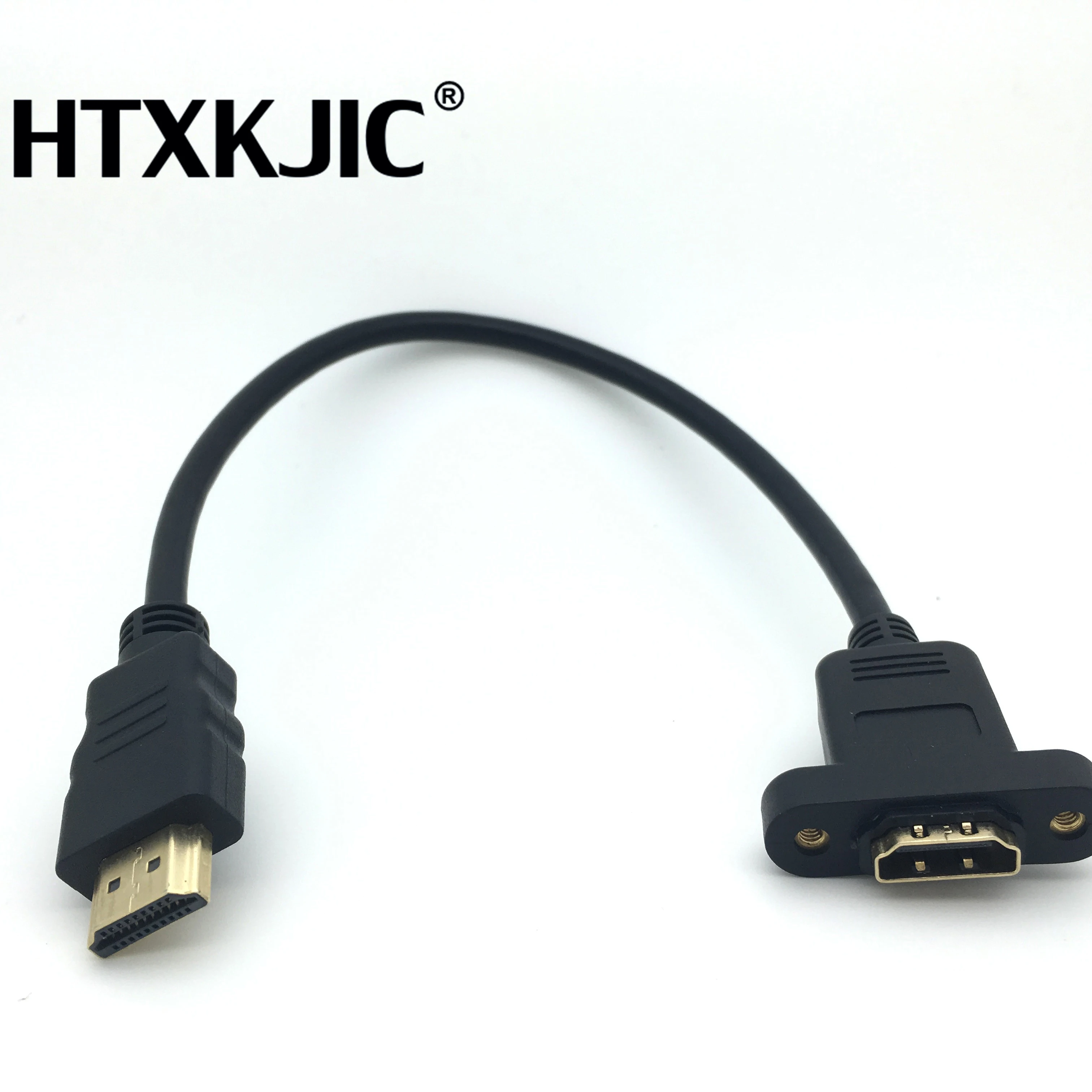 1 шт. 30 см 50 60 м 5 позолоченный HDMI Удлинительный кабель штекер гнездо с винтовым