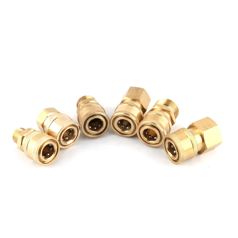 1 шт. 1/4 &quotлатунный быстрый соединитель высокого давления водяной пистолет