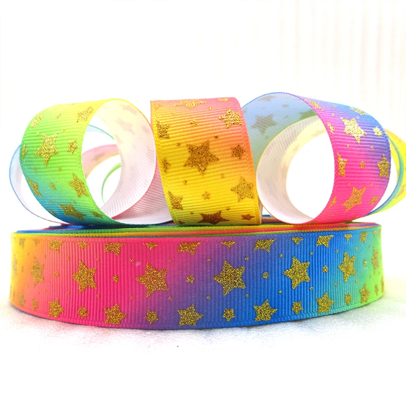 David accessories 50 ярдов 7/8 &quot(22 мм) лента со звездой печатная Полиэстеровая Корсажная