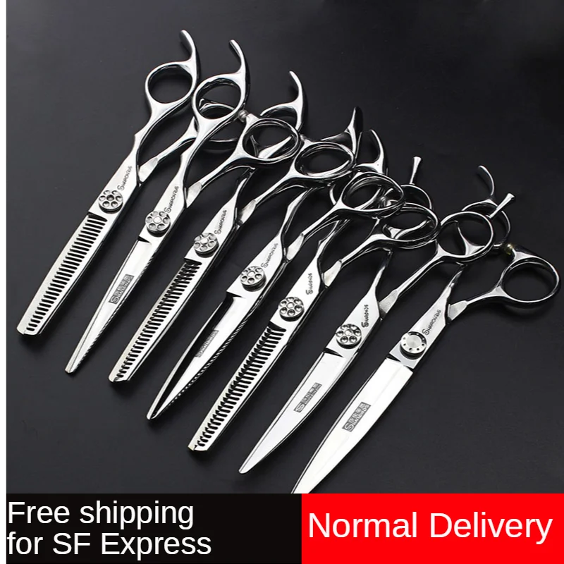 

Профессиональные ножницы для домашних животных, зубчатые ножницы 6 дюймов 7 дюймов, плетеные ножницы для нормального колледжа с инструментами для красоты