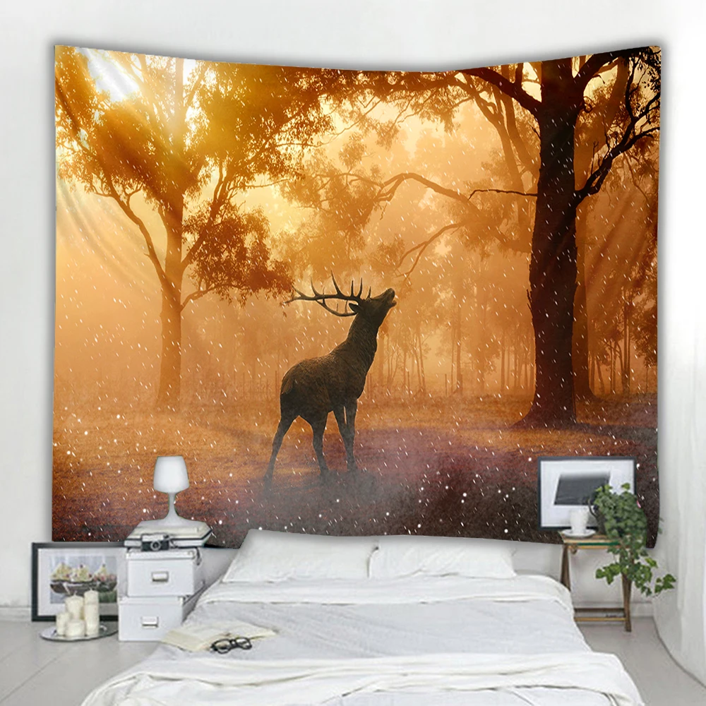 Льва жирафа гобелен красочные с животными на стене принтом &quotЛев&quot украшения |