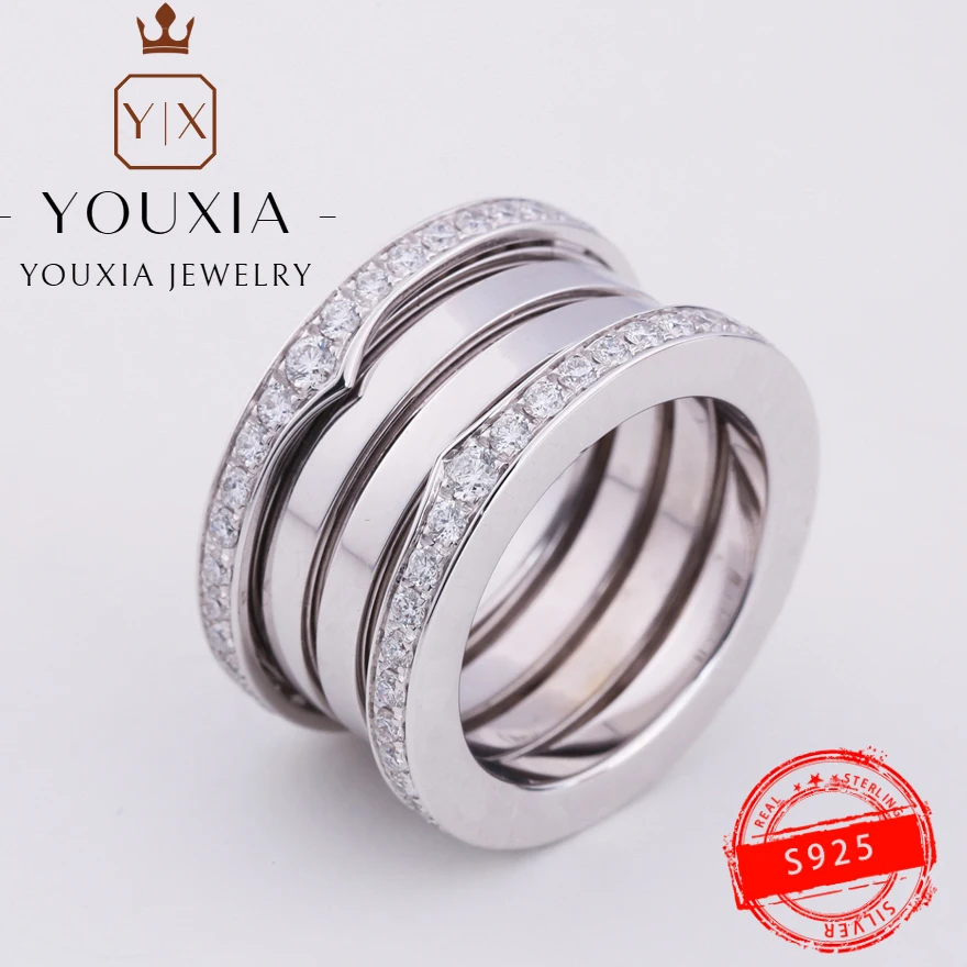 

1:1 горячая Распродажа индивидуальное кольцо в западном стиле серебряного цвета черно-белое многофункциональное кольцо с оригинальным лого...