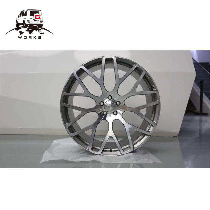 silver G класс W463 алюминиевый сплав кованые 2" W463 колеса B стиль-2 черный и серебристый для W463 колеса круглый год - Цвет: silver