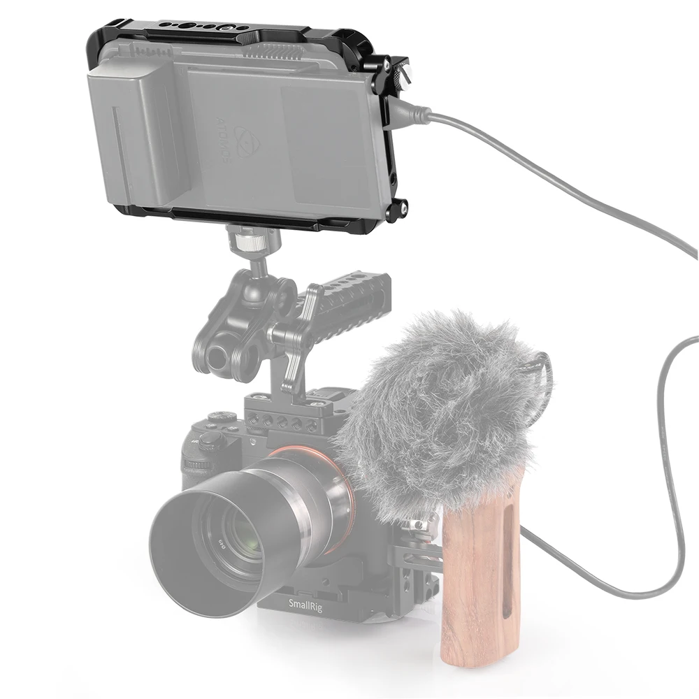 Клетка для монитора SmallRig для Atomos Ninja V с рельсами NATO сверху и снизу 2209