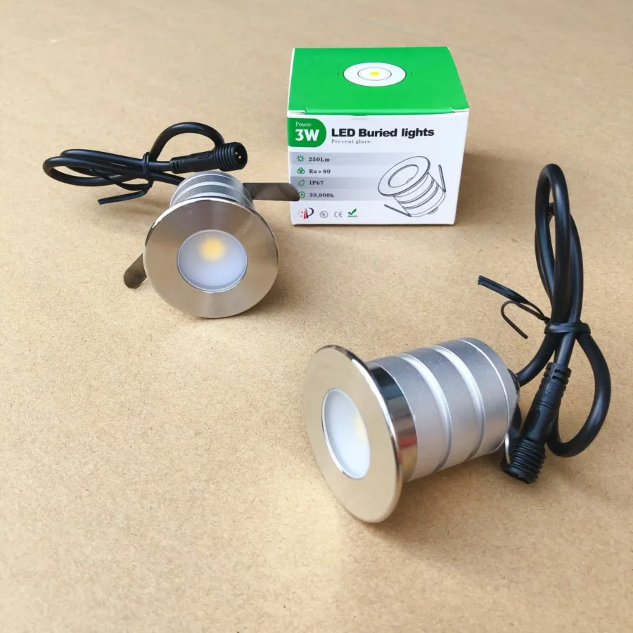1 шт. 3 Вт IP67 12 В Светодиодный точечный светильник CREE наружный уличный подземный