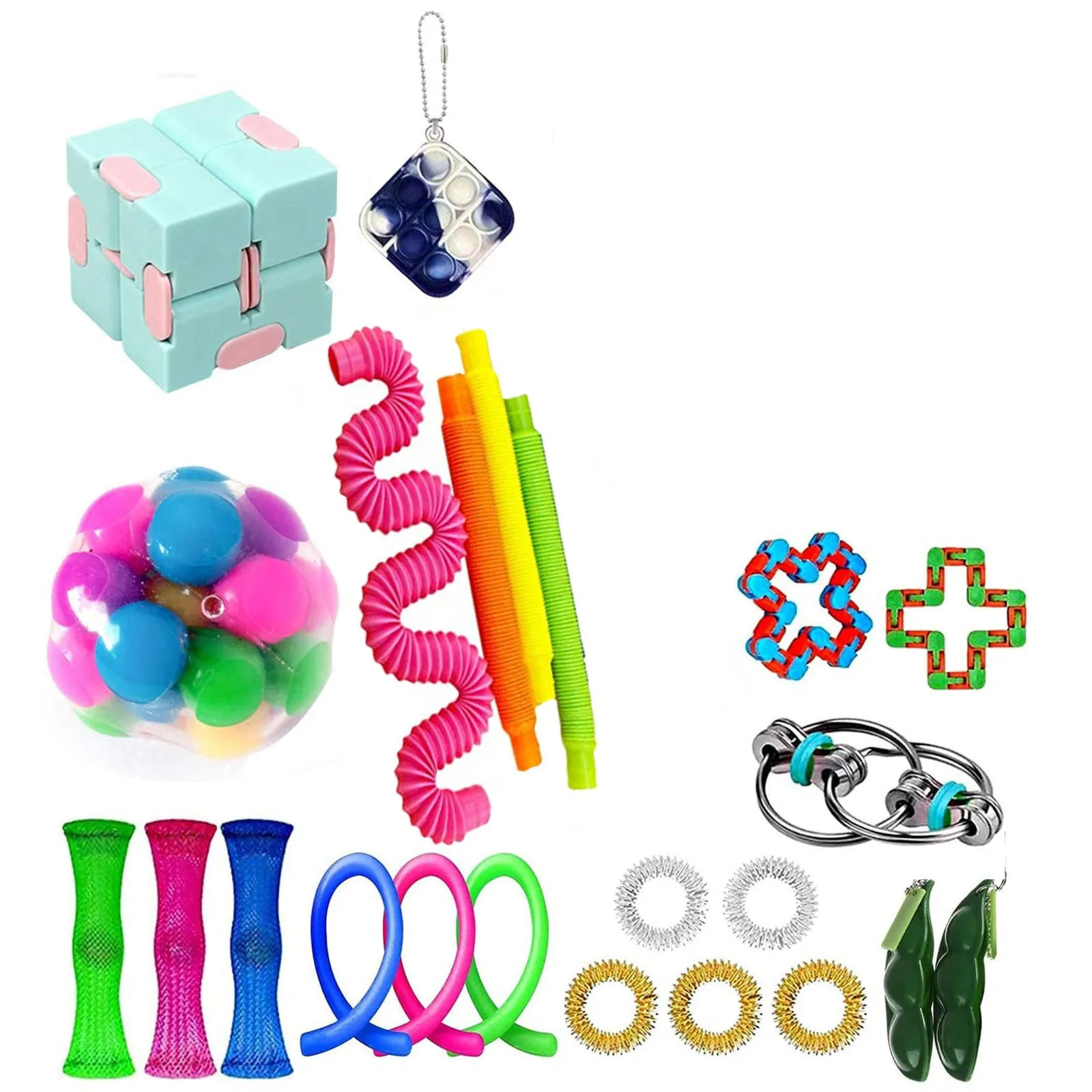 

Fidget Toys Anti Stress Pop It Popit Gift Pack Adults Children Squishy Sensory Antistress Relief Squeeze Toy Mini Toys