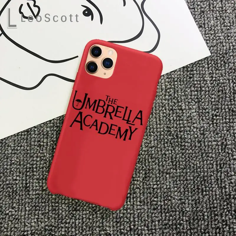 

TV show The Umbrella Academy Phone Case Candy Color for iPhone 6 7 8 11 12 s mini pro X XS XR MAX Plus