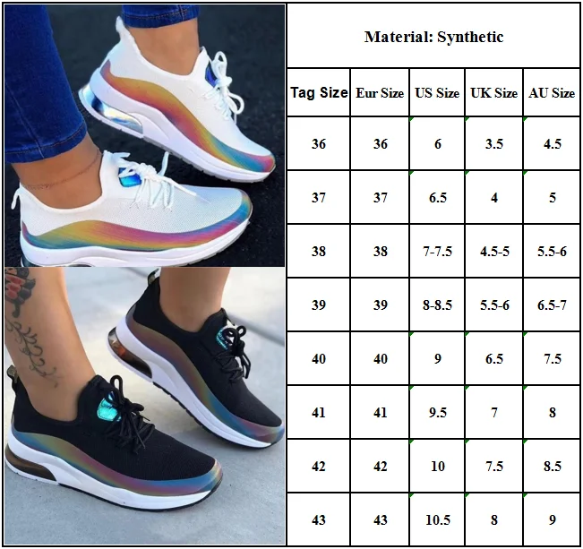 

Womens Lace Up Casual Sneakers Sports Running Chunky Gym Joggers Shoes