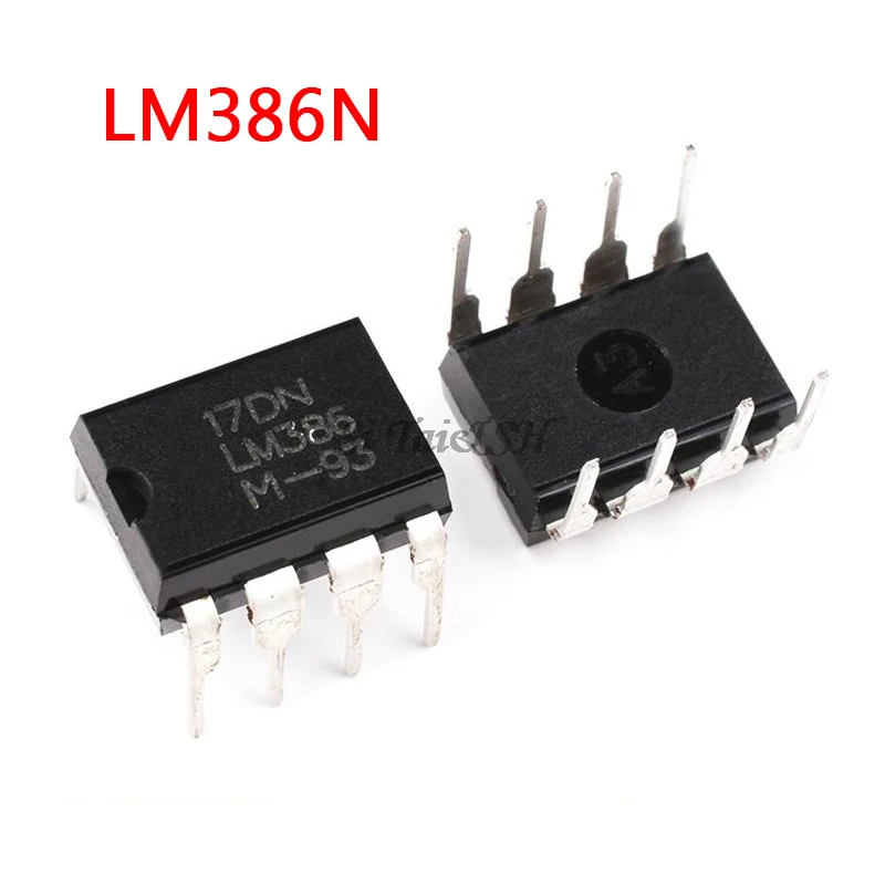10 шт. LM386N DIP8 LM386 DIP LM386N-1 LM386-1 Новый и оригинальный IC