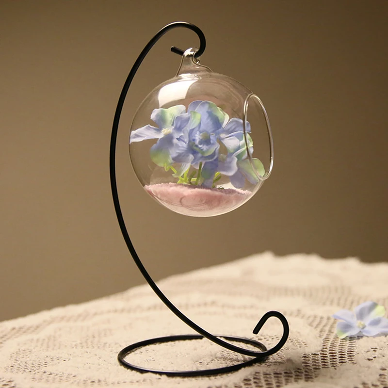 Металлическая железная Подвесная подставка для цветов и растений ландшафтного