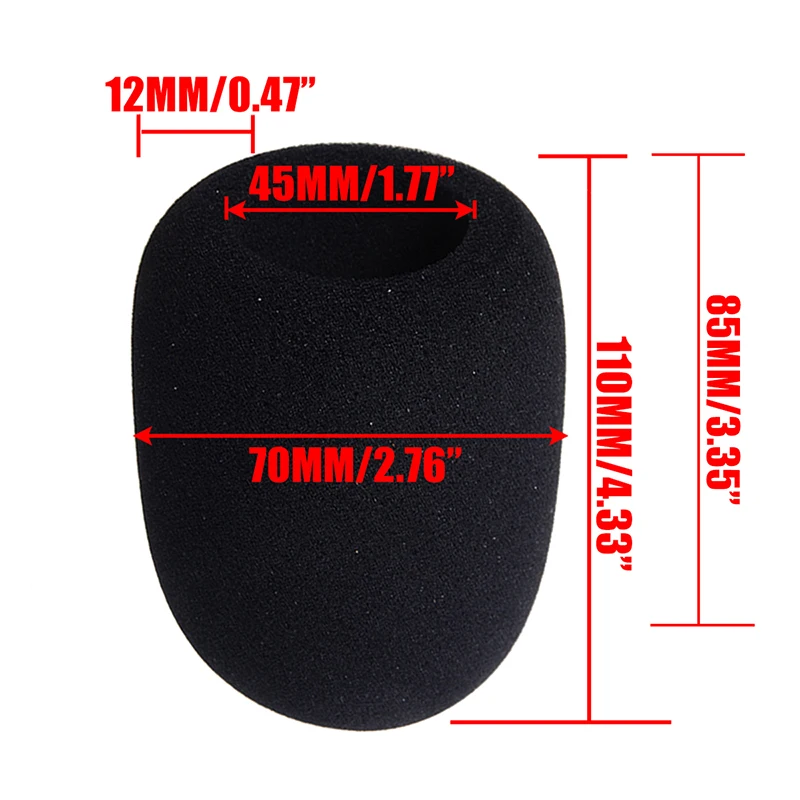 Вспененный поп фильтр для ветрового стекла 1 шт. конденсаторного микрофона Blue Yeti