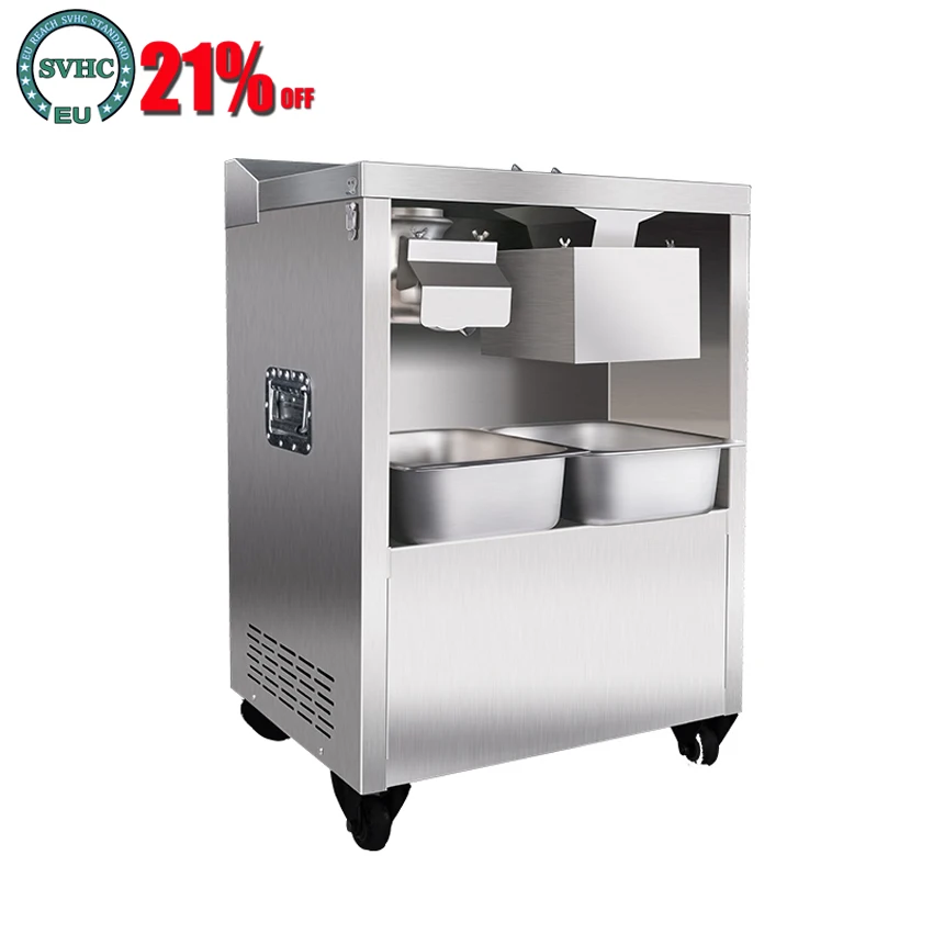 

2200W/220V electric meat grinder,sausage slicing and shredding cutter Slicing output 320 kg/h,Mined meat output 180 180 kg/h