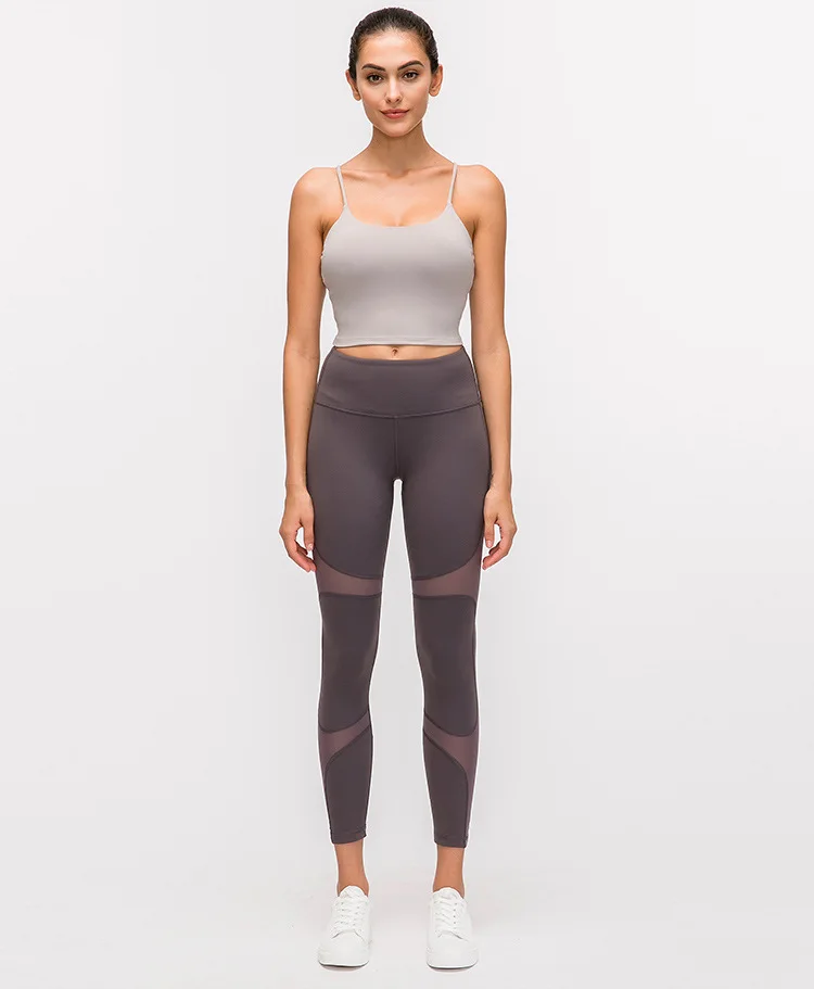Imlario Классическая майка для занятий йогой Bralet, мягкая, облегающая, Спортзал Бодибилдинг, укороченный топ, пуш-ап, нейлон, однотонные тренировочные утягивающие майки