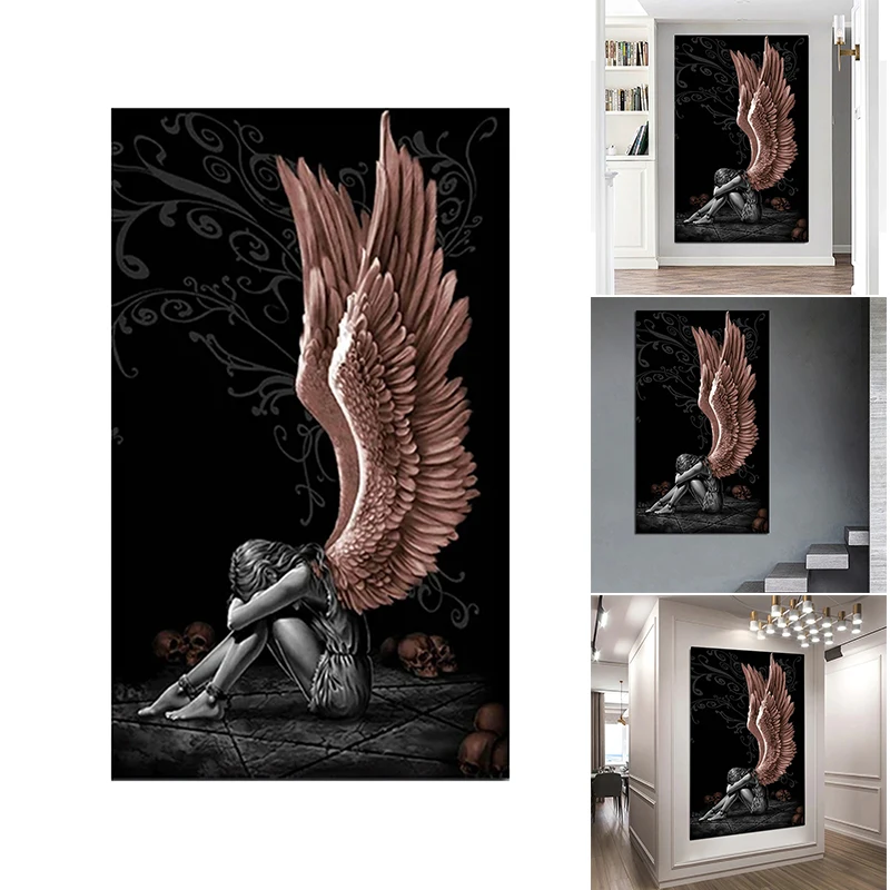 

Sitting Angle 5D Diamond Painting Pictures DIY Crystal Rhinestone Embroidery Self-adhesive Painting for Home Wall Decor PI669