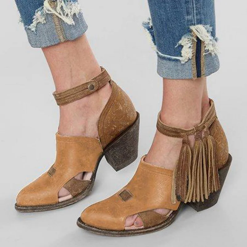 Vertvie ковбойские ботильоны для женщин в стиле ретро короткие ботинки на высоком