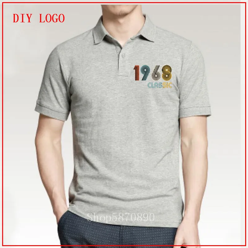 Мужская футболка-поло с короткими рукавами Классическая футболка из
