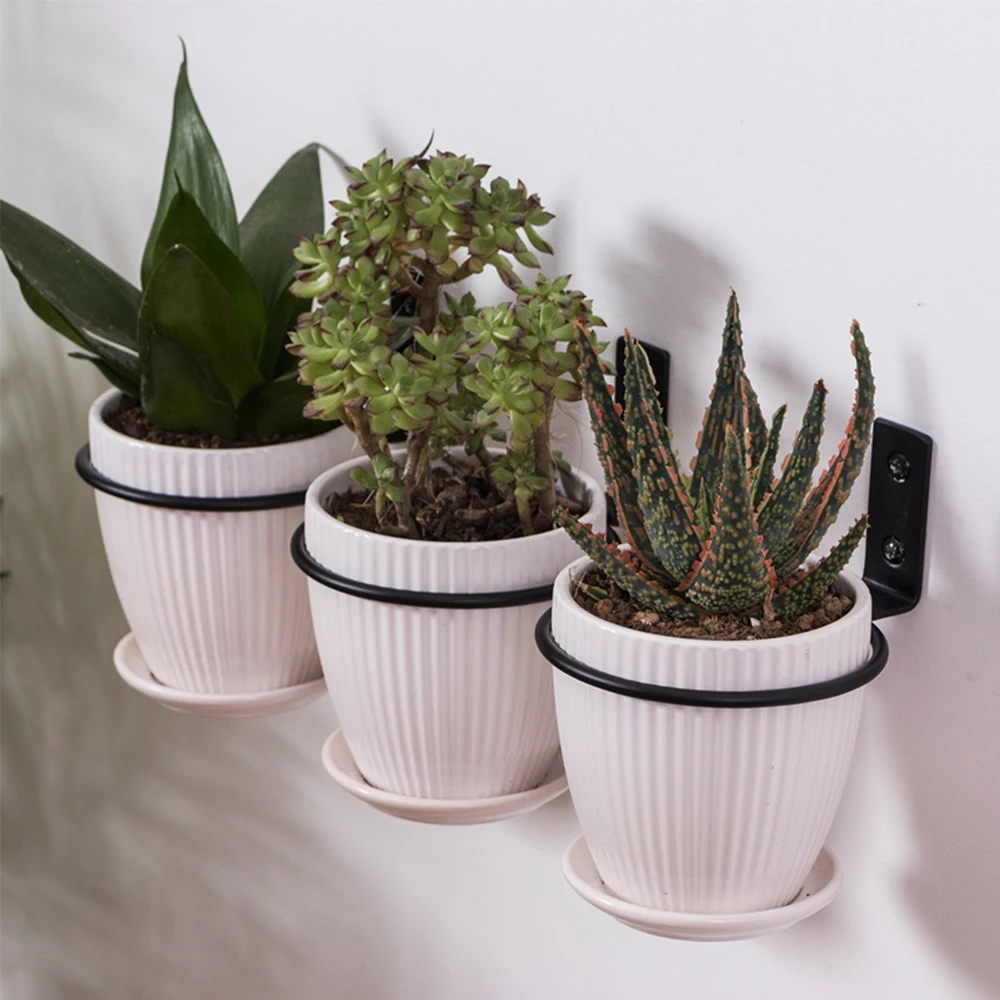 3 шт. металлическая Подвесная подставка для цветов из проста в установке сада