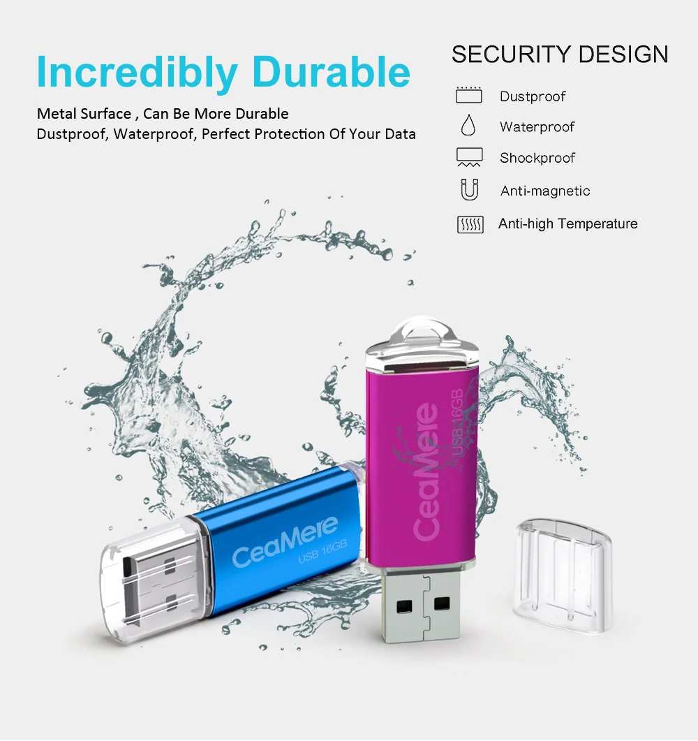 Ceamere 5 шт. оптовая продажа USB-накопитель для смартфона 32 ГБ/16 Гб флэш-накопитель USB