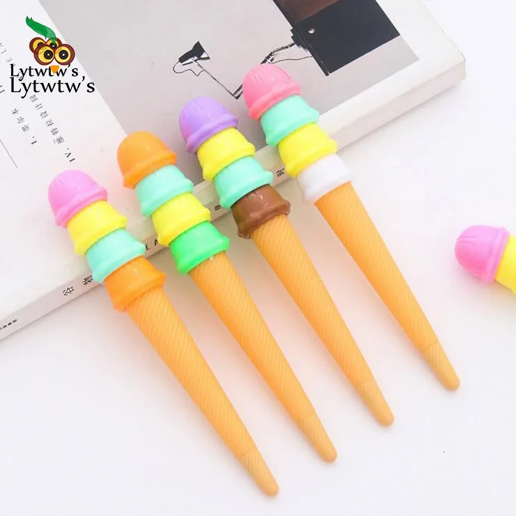 1 шт. Lytwtw Канцтовары милые кавайные мороженое прекрасные конфеты гелевая ручка