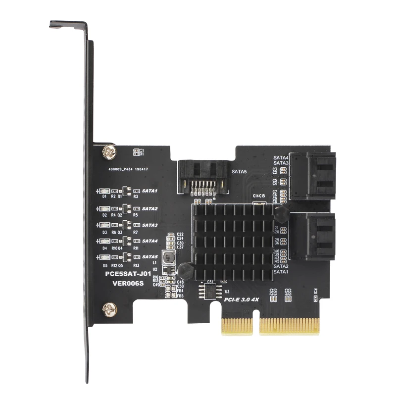 плата расширения pci e sata pci express sata 3 конт