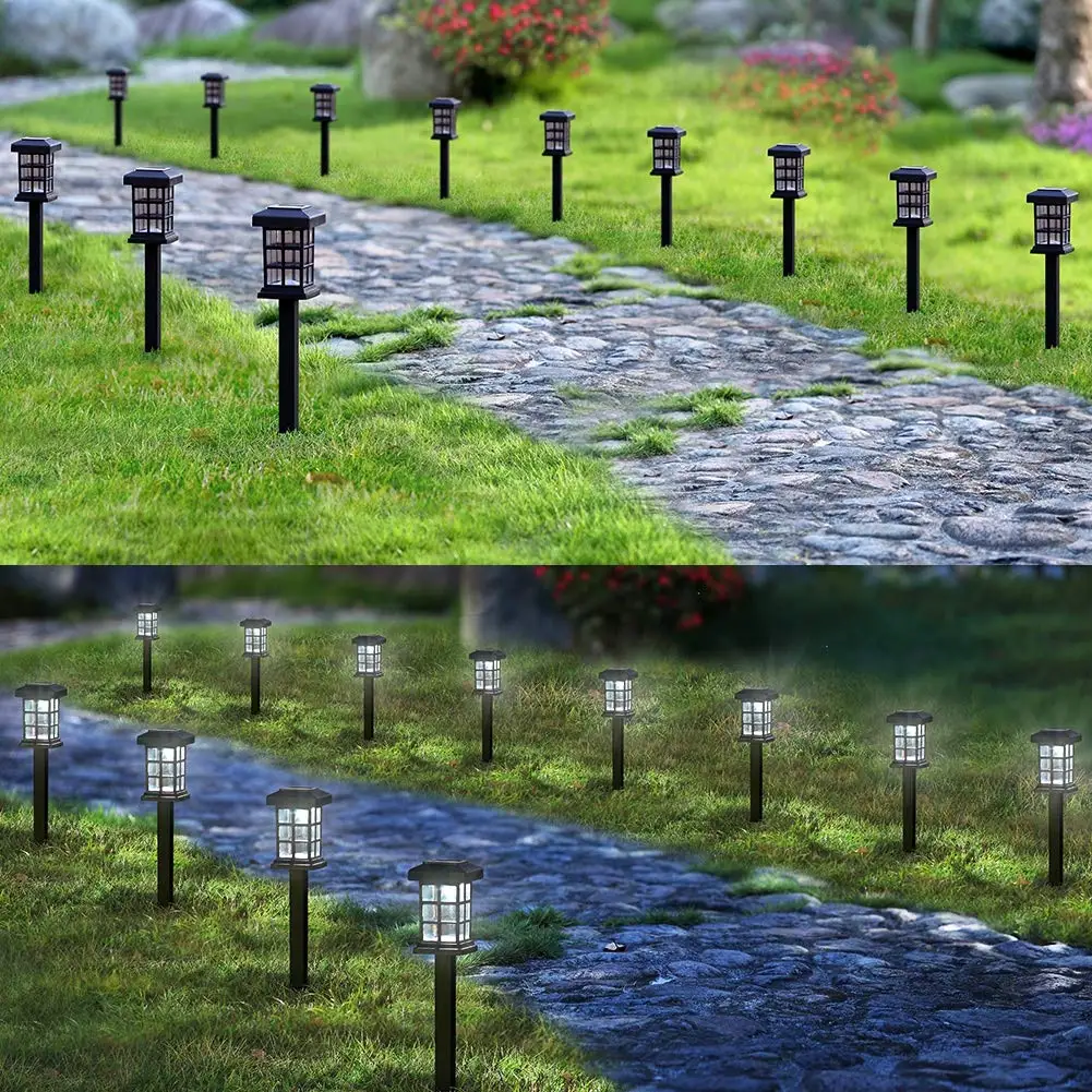 

Solar Pathway Lights Outdoor LED Solar Powered Garden Lights for Lawn, Patio, Yard, Walkway, Driveway(white,warm white,Colorful)