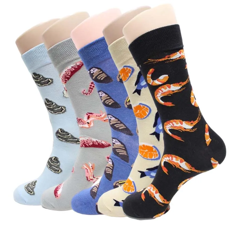 

5 пар/упаковка, мужские длинные носки для скейтборда