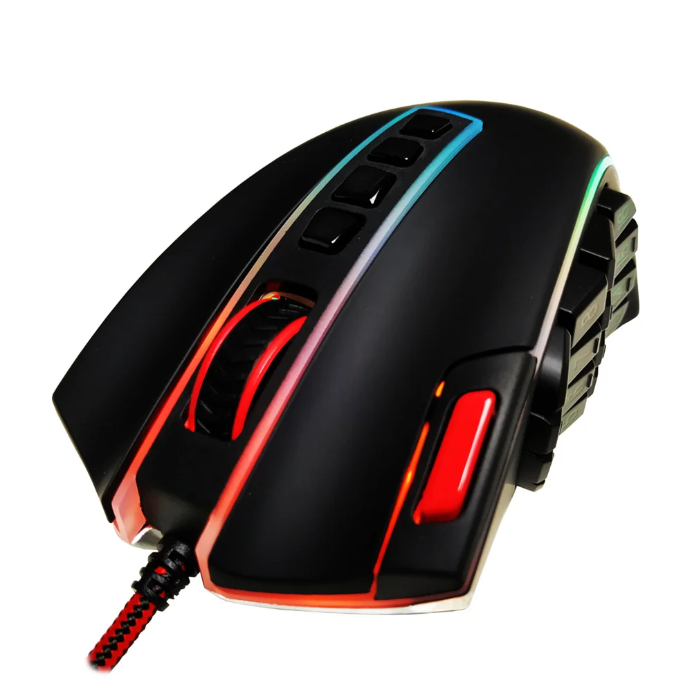 

M990 Gaming Mouse with Zip Buttons High Precision Programmable Gamer Mouse 24000 Dpi 16 Zip Buttons For Pc mmo Fps