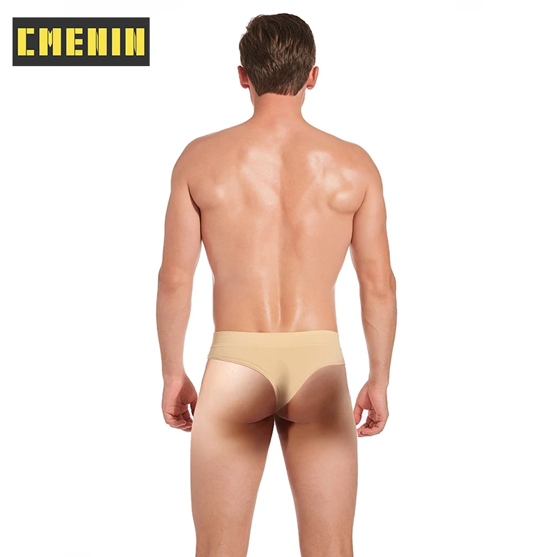Новинка 2021 бесшовные мягкие стринги с логотипом для геев сексуальное мужское