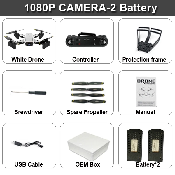 1080P White 2B SG700D 4K Квадрокоптер Дрон Дроны с камерой Hd мини Дрон Rc вертолет игрушки профессиональный Дрон Com камера Квадрокоптер гоночный - Цвет: 1080P White 2B