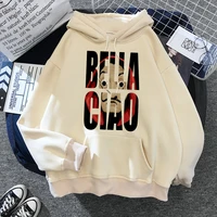 funny cartoon la casa de papel streetwear hoodie women 90s money heist hoodies the house of paper bella ciao sweatshirt unisex