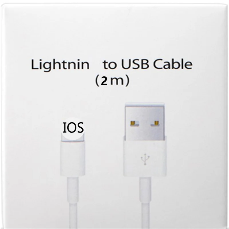 USB кабель для Lightning iPhone 5 5S 6 6S 7 8 Plus X XS Max XR SE провод быстрой зарядки 1 м 2 и