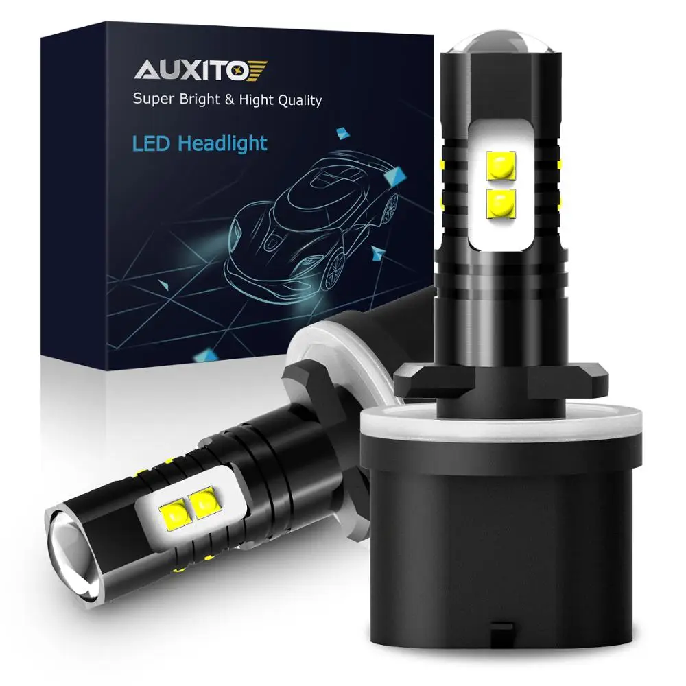 AUXITO 2 шт. H27W/1 H27W/2 H27 Led 880 881 Светодиодная лампа H27W 1200LM 6000 К белые | Автомобильная противотуманная фара -4000927021747