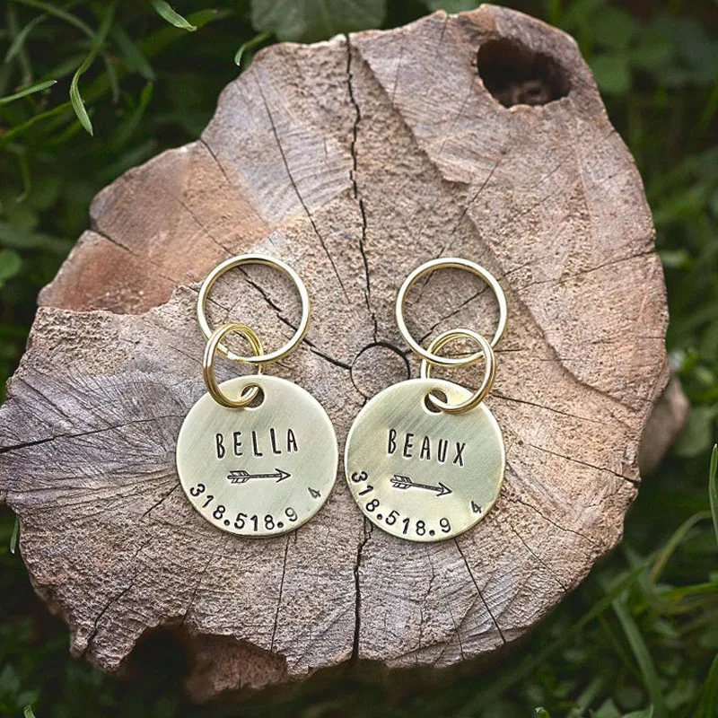 Индивидуальное ожерелье с именем питомца подвеска собаки из нержавеющей стали