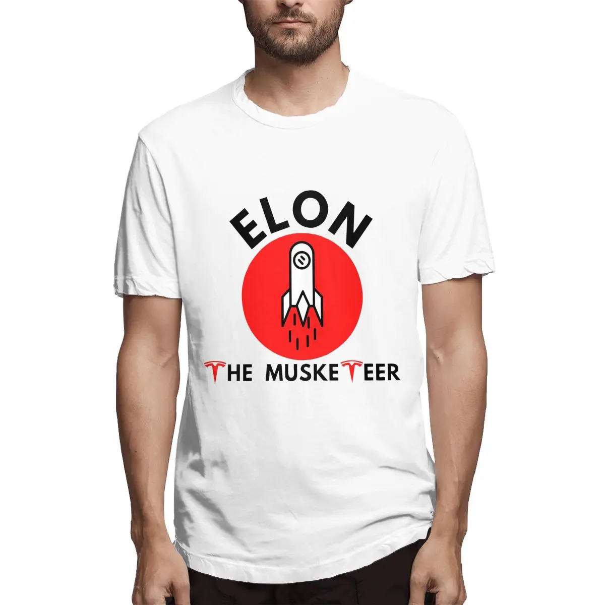 

New Arrival Fashion Elon The Musketeer Men's T Shirts Crazy Tees Short Sleeve O Neck T-Shirt 100% Cotton Graphic Clothing