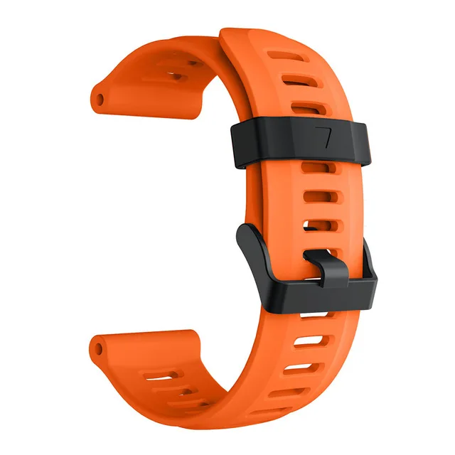 Orange Мягкий силиконовый сменный спортивный ремешок для часов для Garmin Fenix 3 3HR ремень Металлические наручные часы браслет для Fenix3 - Цвет ремешка: Orange