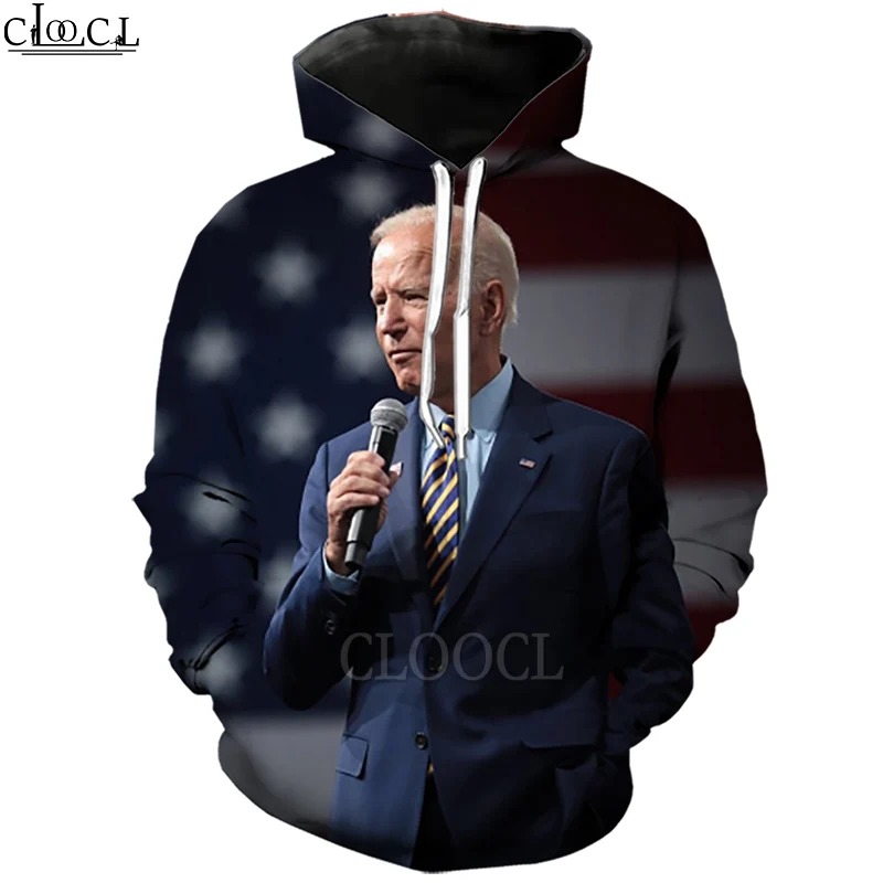 

CLOOCL Joe Biden 2021 United States Presidential Campaign Joseph Robinette Biden Men Women Hoodies 3D Print Autumn Hoodie Tops